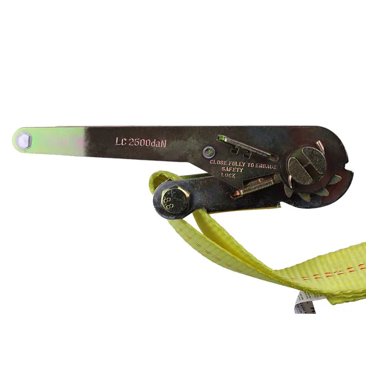 Polyester webbing Heavy Duty Ratchet Straps 50mm 5000kg J Hook for moving truck