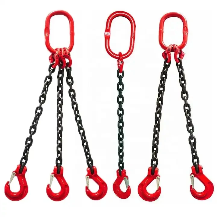 Hot sale 8 ton Grade 80 four leg alloy steel lifting chain sling for Industrial Use