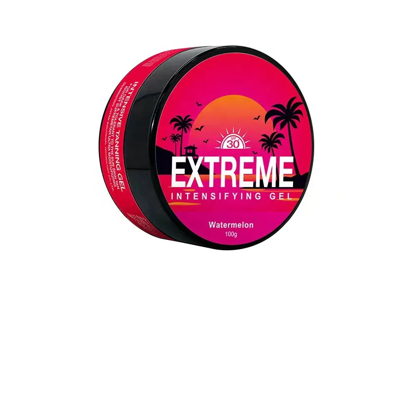 Customize private label watermelon tanning gel extreme intensifying tanning gel intensive tanning gel