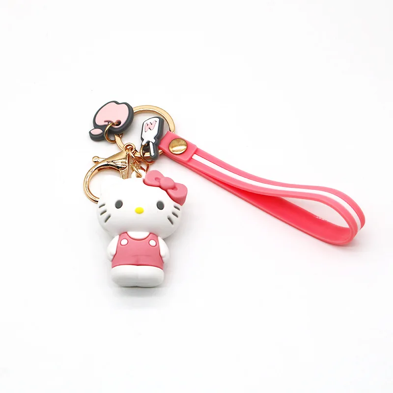 new product sanrio keychain rubber key chains louis teddy bear key chain