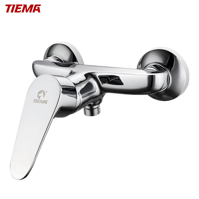 Economic Chrome Single Handle Bathroom Unique Design Wall Mounted Shower Bath & Shower Faucets