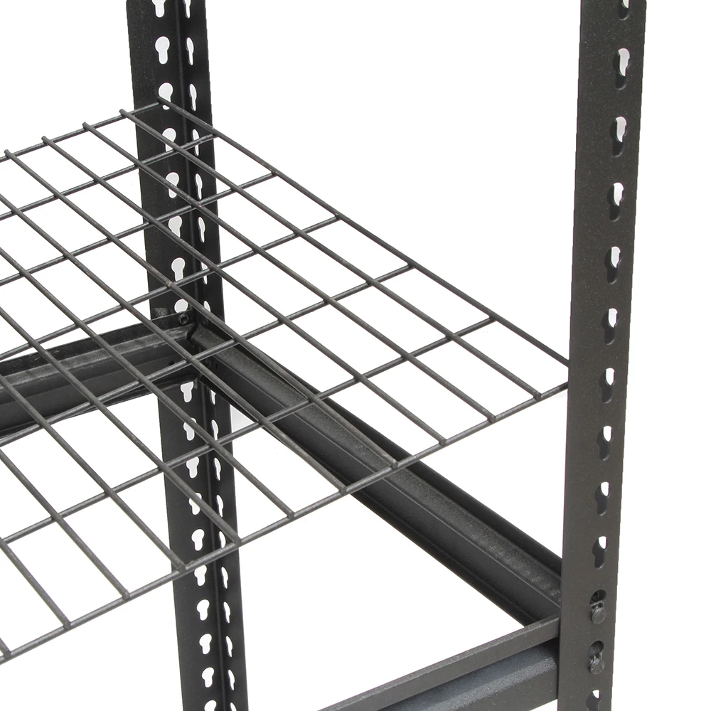 Hot sale 5 Tier heavy duty garage storage system shelves warehouse household goods iron storage racks metal garage