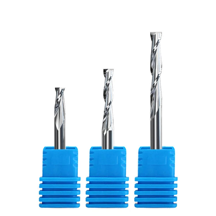end mil for wood with two flutes spiral up cut cnc router bits solid carbide end mill cutting wood