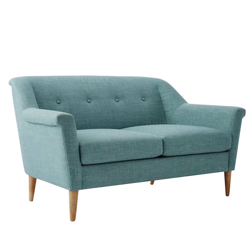 Массив дерева, ткань диван идиллический стиль Маленькая семейная мебель для гостиной