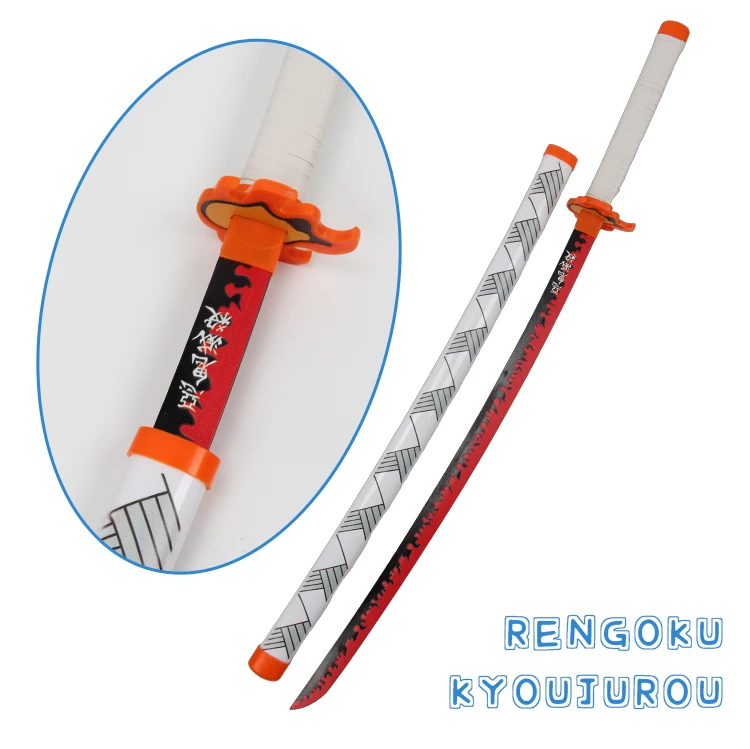 Factory Wholesale 8 Styles 104cm Anime Weapon Demon Slayer Kidults Role Play Toys Katana Wooden Swords For Cosplay Playing Boys