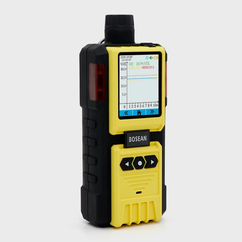 Bosean nitrogen dioxide gas analyzer pumping portable gas detector co o2 h2s nh3 lel gas detector