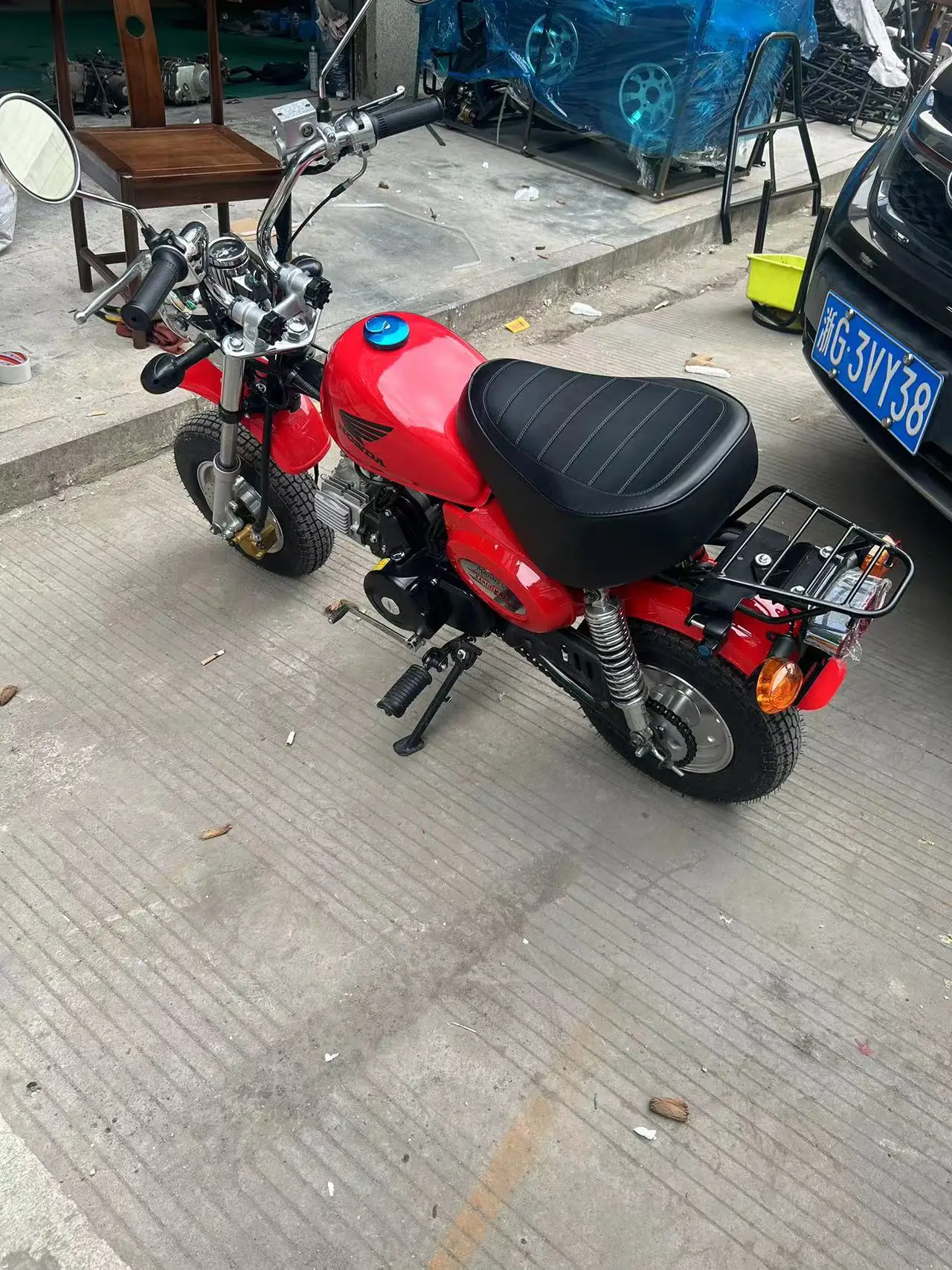 125CC мини легкий вес газовые мотоциклы четырехтактный Электрический старт внедорожный ретро мотоцикл