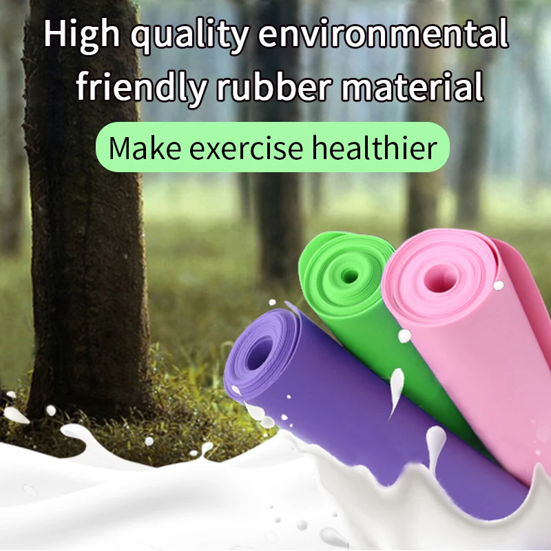 factory price  TPE Fitness stretch band yoga fitness power exercise elastic  band