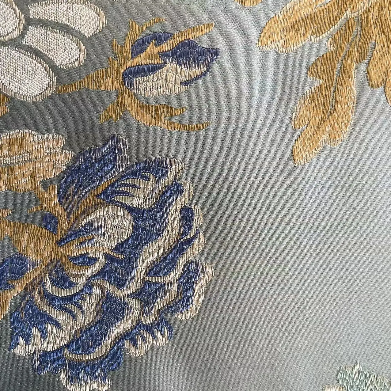 New product jacquard fabric smooth touch  brocade silk fabric for Upholstery fabric
