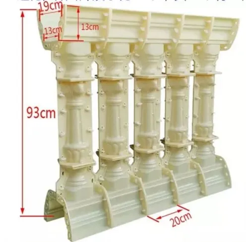 decorative concrete Plastic fence prefabricated molds for sale