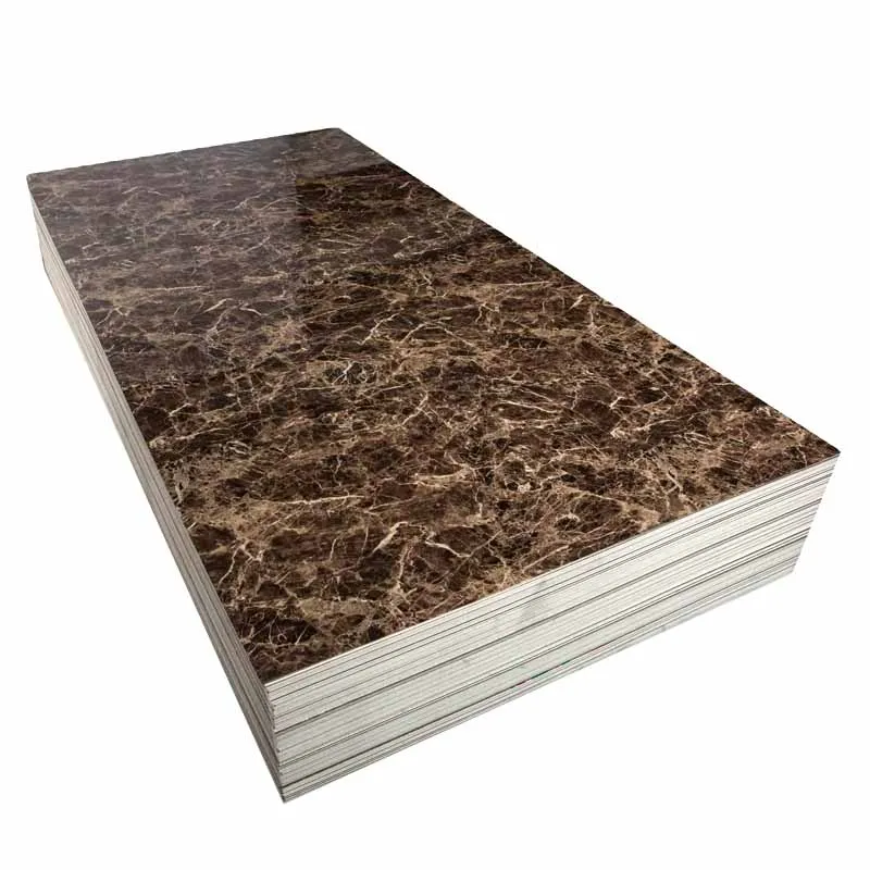 2024 Hot-selling Wall decorative pvc uv wall panel marble matte silk style series decorative wall panels