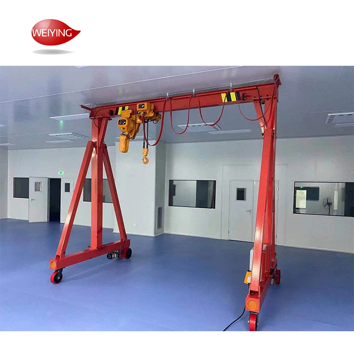 Customized mini crane 1 Ton  2 Ton 3 Ton 5 Ton 7.5 Ton manual gantry crane electric mobile gantry crane