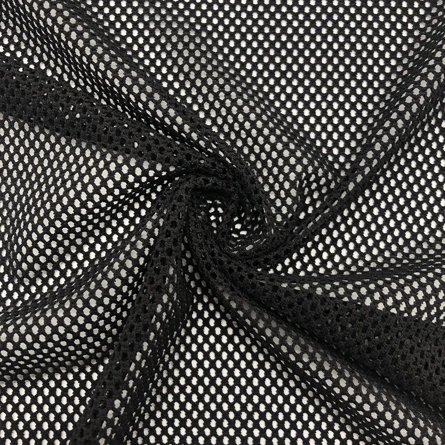 xinxian ODM OEM supplier textured hole mesh textile bikini fabric nylon spandex swimwear swimsuit custom fabricas de telas
