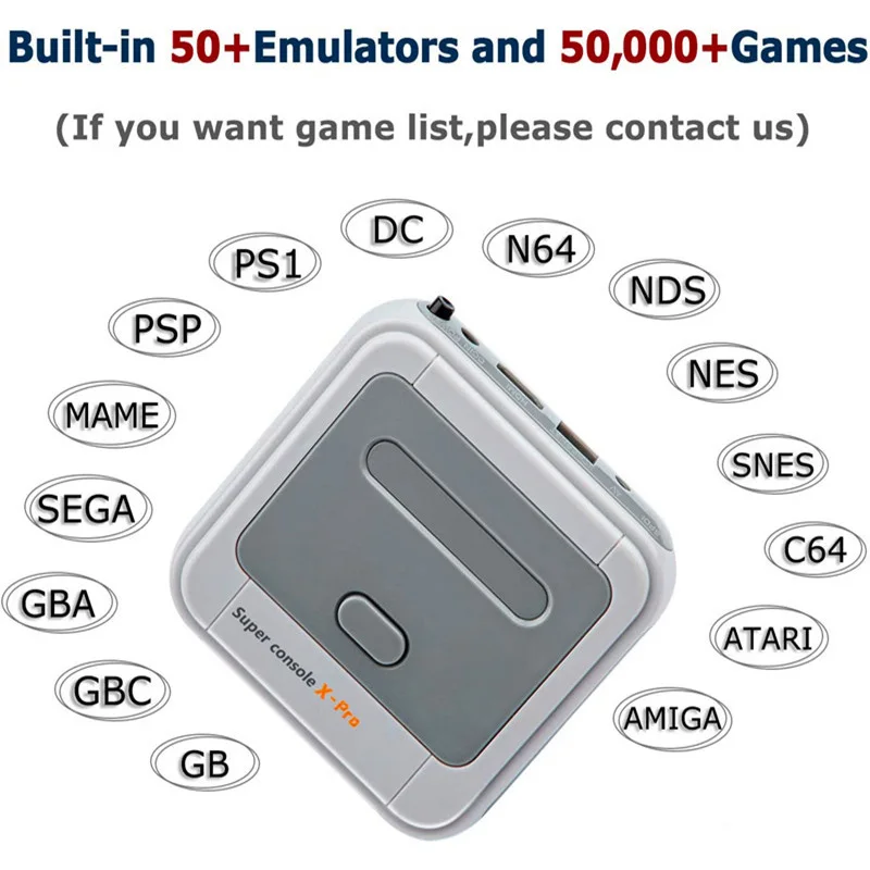 Super Console X-PRO Retro Home Video  Game Console Moonlight Box