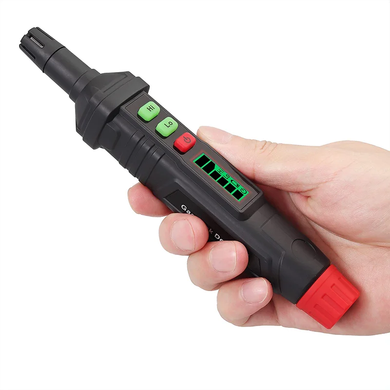 Portable household methane leak detector 20 kinds multi gas combustible gas leak detector for pipelines and valve