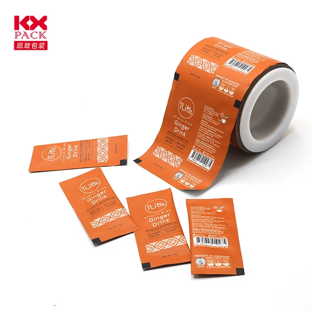 Gravure Printing  Food Packaging Film Sachet PackagingLaminated Metalized Film Printing Film Sachet For Ketchup Coffee Powder