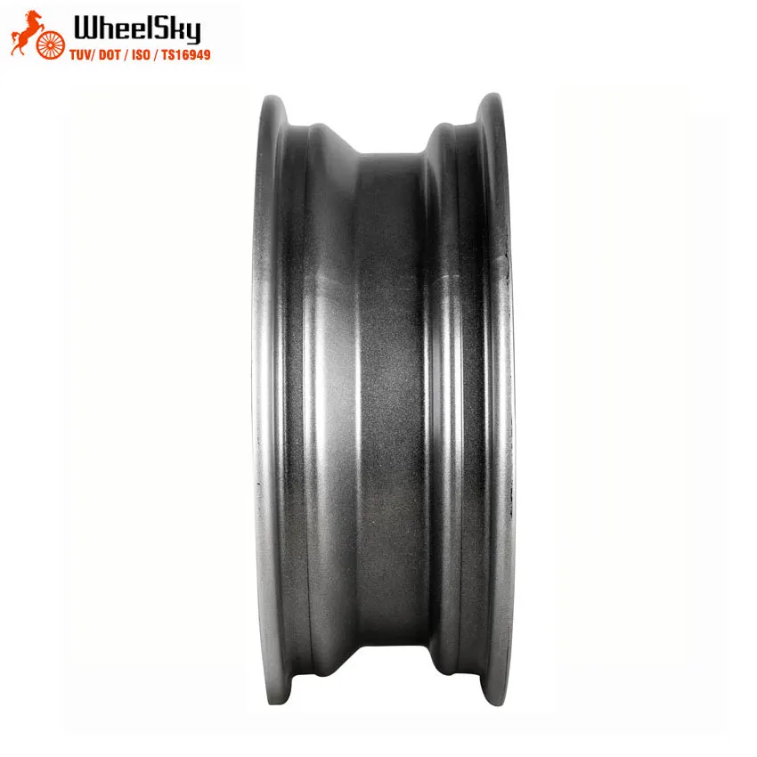 
Wheelsky ET1345406-S 13 inch 13x4.5 4x100 600kg load capacity silver steel trailer wheel 