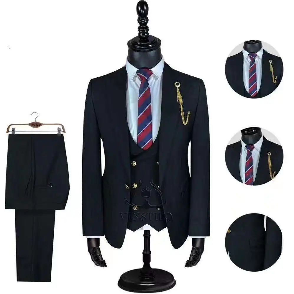 Black coat pant men wedding suits designer wedding suits for men photo boys coat pant designs wedding suit