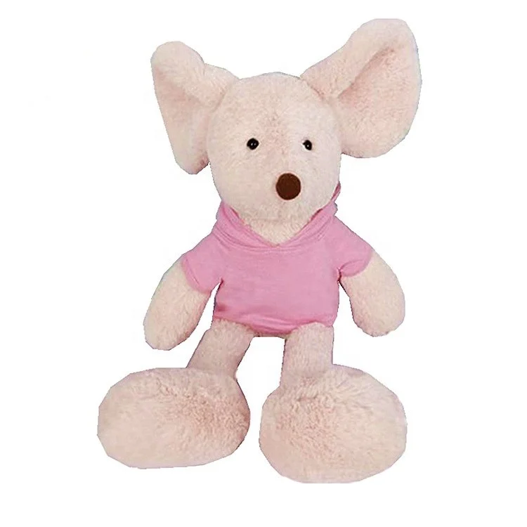 Wholesale pink stuffed plush animal kids baby soft toys rat doll toy mouse
