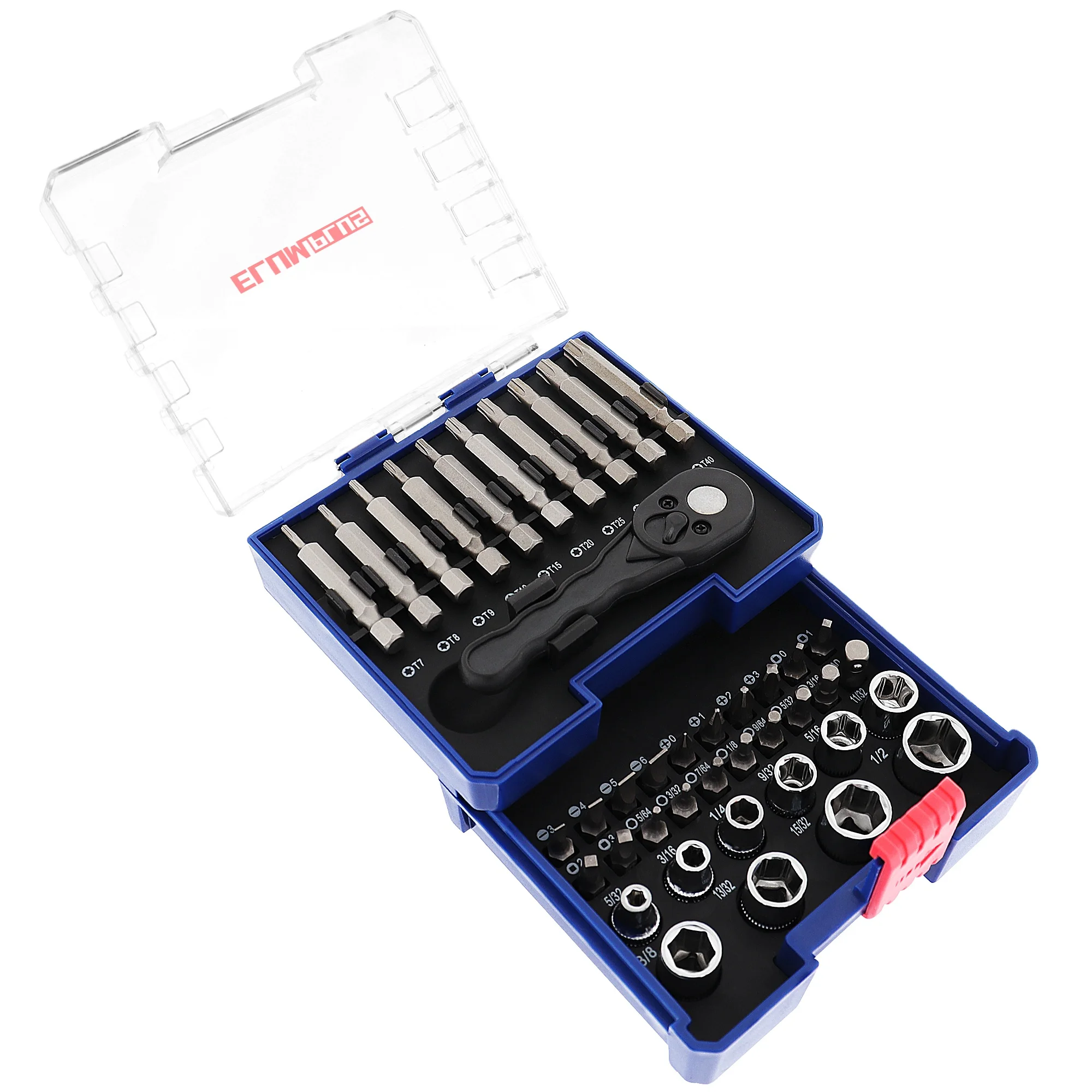 2024 New 41PCS In 1 Socket Bit Set CRV Socket Wrench Set Hand socket set tool kit for Repairing