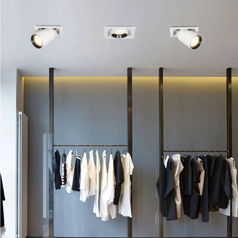 18W Led Stand Exhibition Banner Display Cob Ceiling Spotlight For Gallery Cabinet Showcase Hallway Corridor Indoor