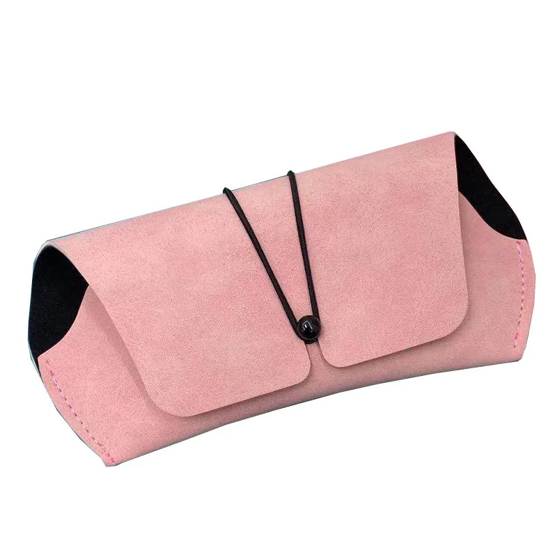 Оптовая продажа симпатичный футляр для хранения солнцезащитных очков высококачественный портативный мягкий кожаный чехол роскошный Пользовательский логотип