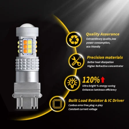 1156 1157 BAY15D T20 T25 30 SMD 3030 Led Dual Color Rear Reverse Bulbs Tail Brake lights Parking Bulbs 12V BA15S BAU15S