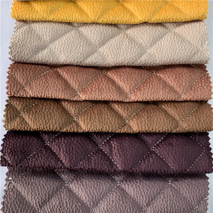 2019 New Collection breathable polyester design velvet Single sided quilted knit car seat cover  fabric