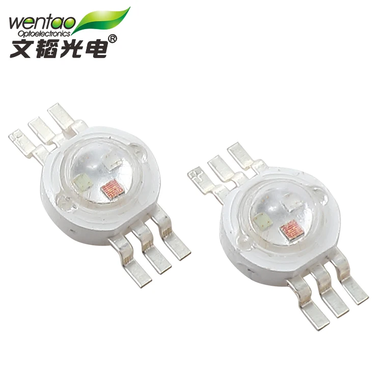 Epileds 1Watt Red Green Blue 350mA RGB High Power Chip Led Diode 6legs 3in Led