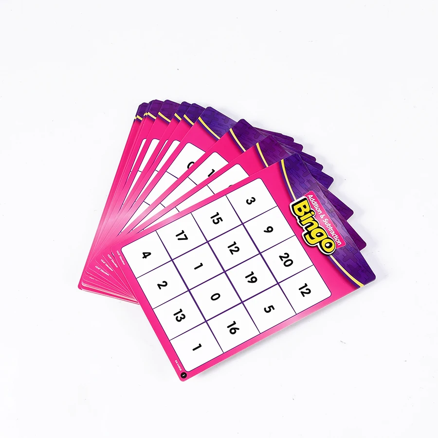 Eco Friendly Paper Reusable Customized Logo Bingo Cards Bingo Cards Tear Out Custom Printed Different Sizes Bingo Cards