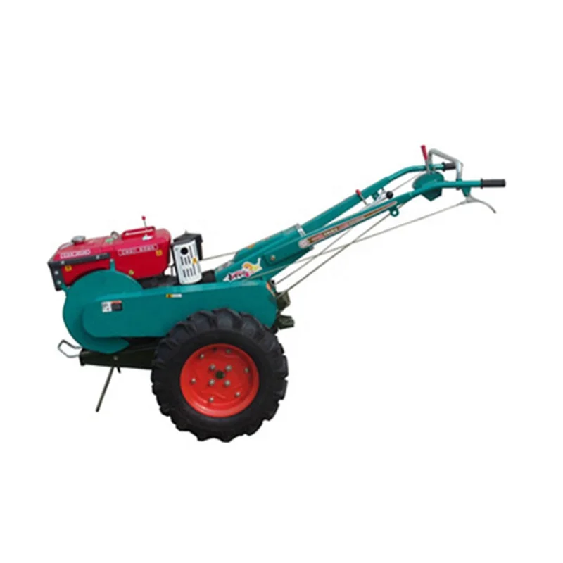 Electric Starter Two Wheel Diesel Farm Garden Use Mini Hand Walking Tractor