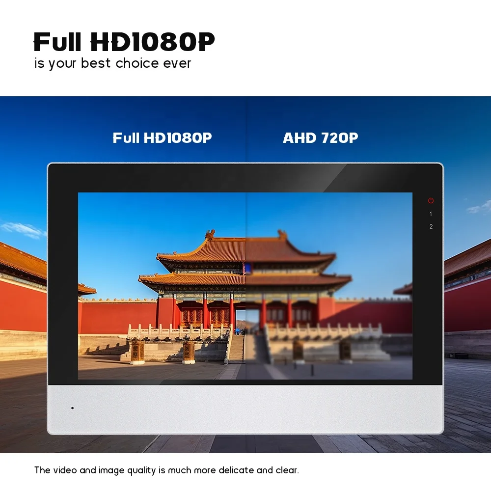 Tuya Video Intercom System 7 Inch IPS Touch Screen 1080P Smart Video Doorbell with Camera for Home