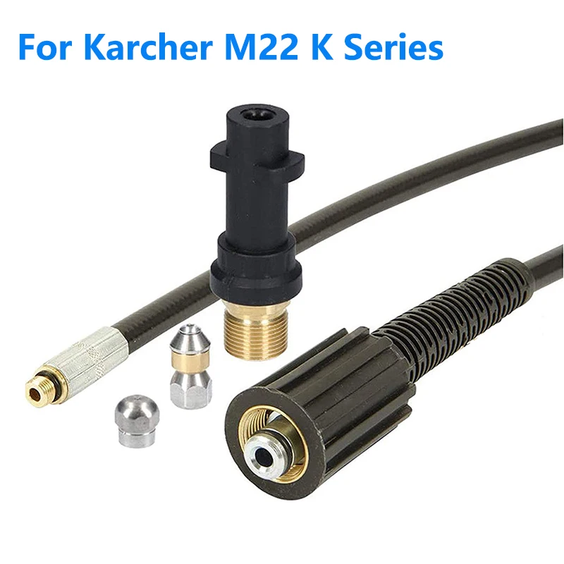 Pressure Washer Hose Tube Water Pipe Cleaning Replacement For Karcher M22 K Series ,nozzle sewer cleaning hose,Underwater gun
