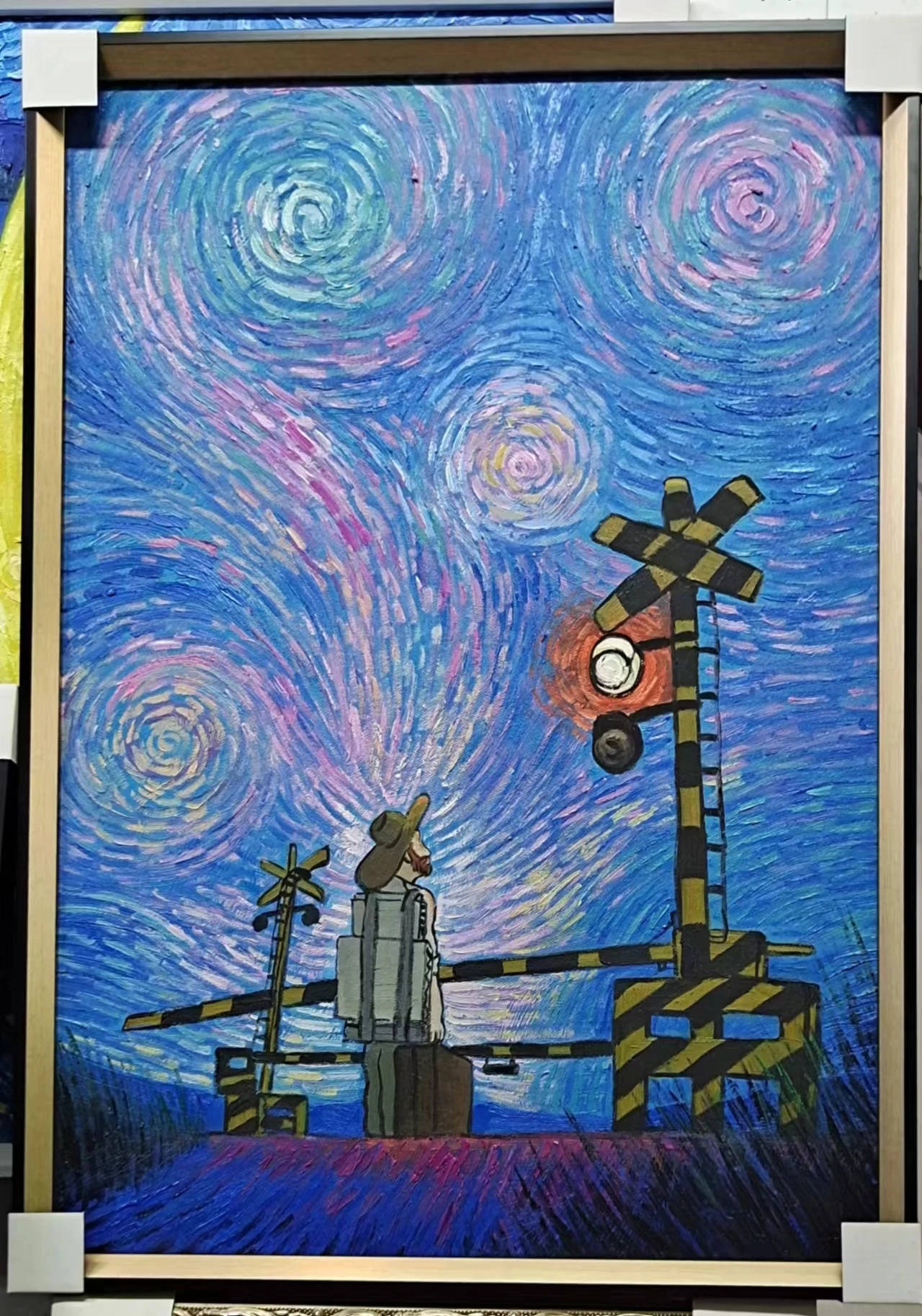 Abstract painting handmade original painting Original Starry Sky series paintings starry Link starry sky