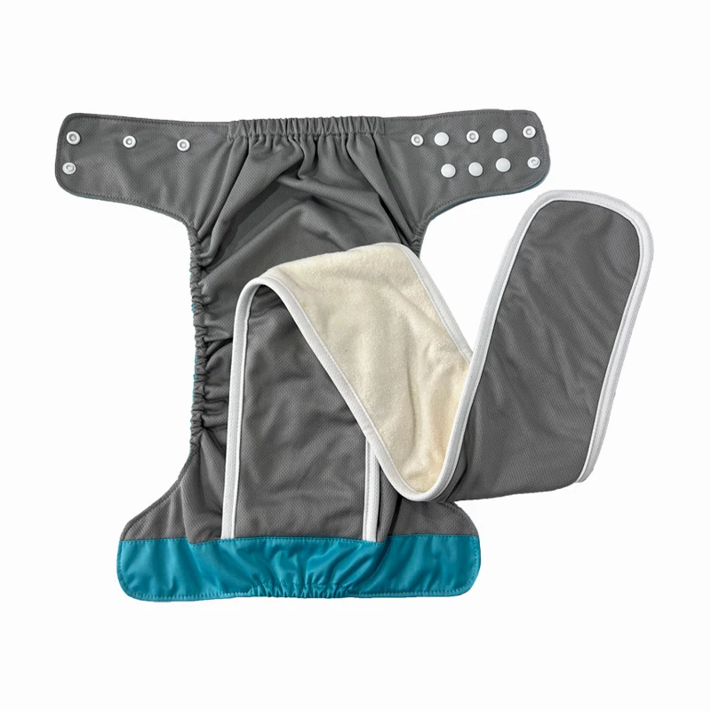 2024 OEM Customize Cloth One Pocket Diaper Newborn AWJ Inner Adjustable 3-15Kg Washable Baby Cloth Diaper