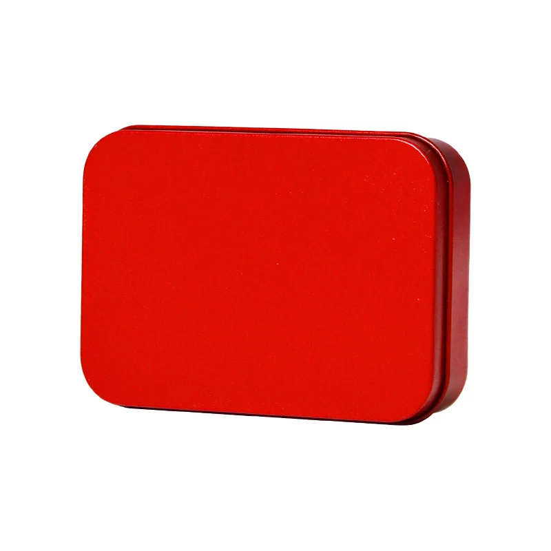 Custom Printing Logo 10*7*2cm Rectangular Tin Box Poker Box usb Metal Case Bank Card Box