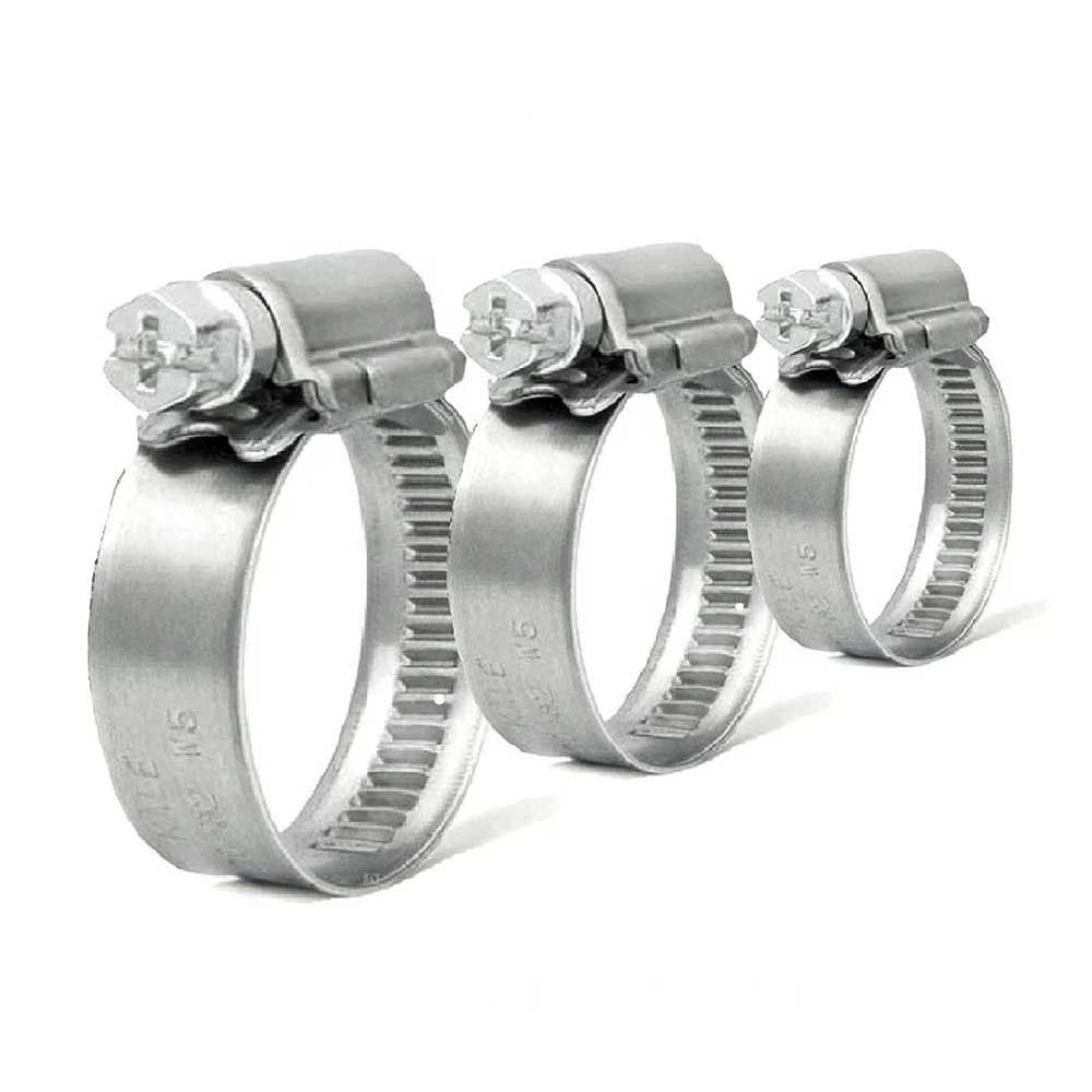 Stainless Steel Worm Drive Screw Hose Clamp