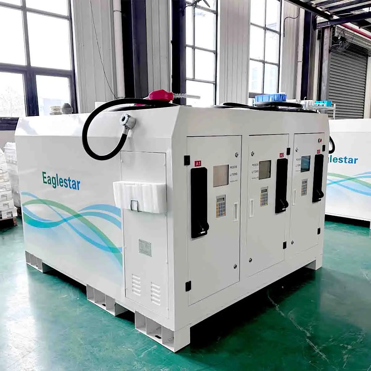 Eaglestar 3 шланги 3000L мобильный мини-бензиновый топливный контейнер для бензиновых станций переносная топливная заправочная станция