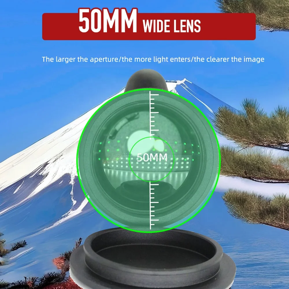 12X50 Monocular Adults high Powered BAK-4 Prism and FMC Lens Monocular Telescope for Bird Watching/Wildlife/Hunting/Hiking