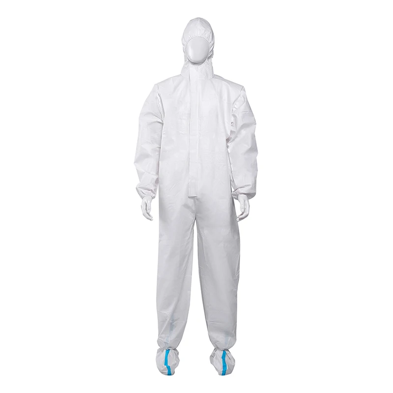 
Disposable coverall 50gsm disposable isolation gowns coverall polypropylene workwear coverall 