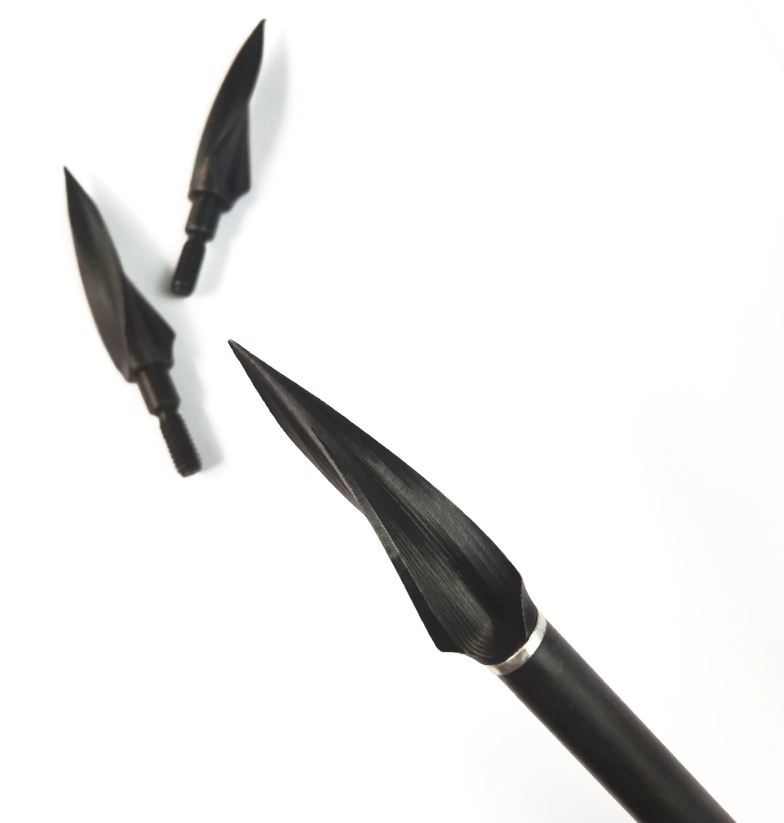 125 Grain Archery One Piece Arrow Point  Carbon Steel Broadhead Tip for Compound Bow Crossbow for Outdoor Shooting