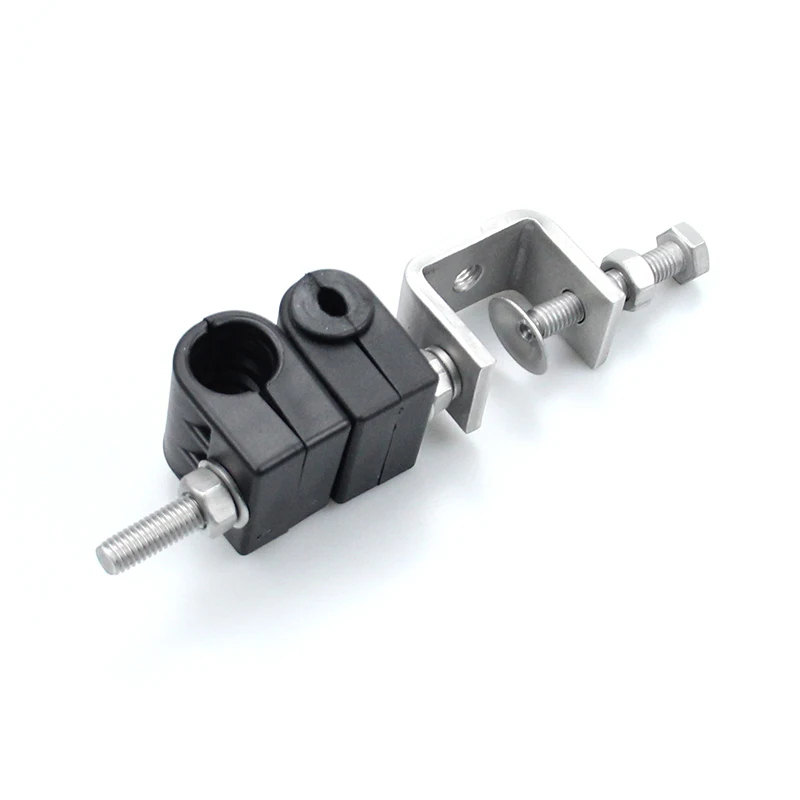 Easy installation one hole double way feeder clamp kit