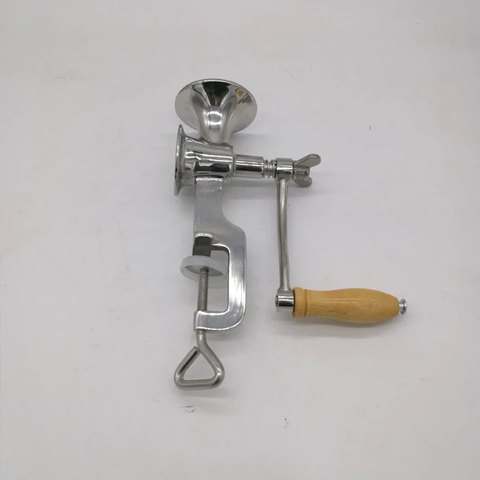 Full stainless steel Small home hand operated cereal Corn rice bean mill grinder for sale