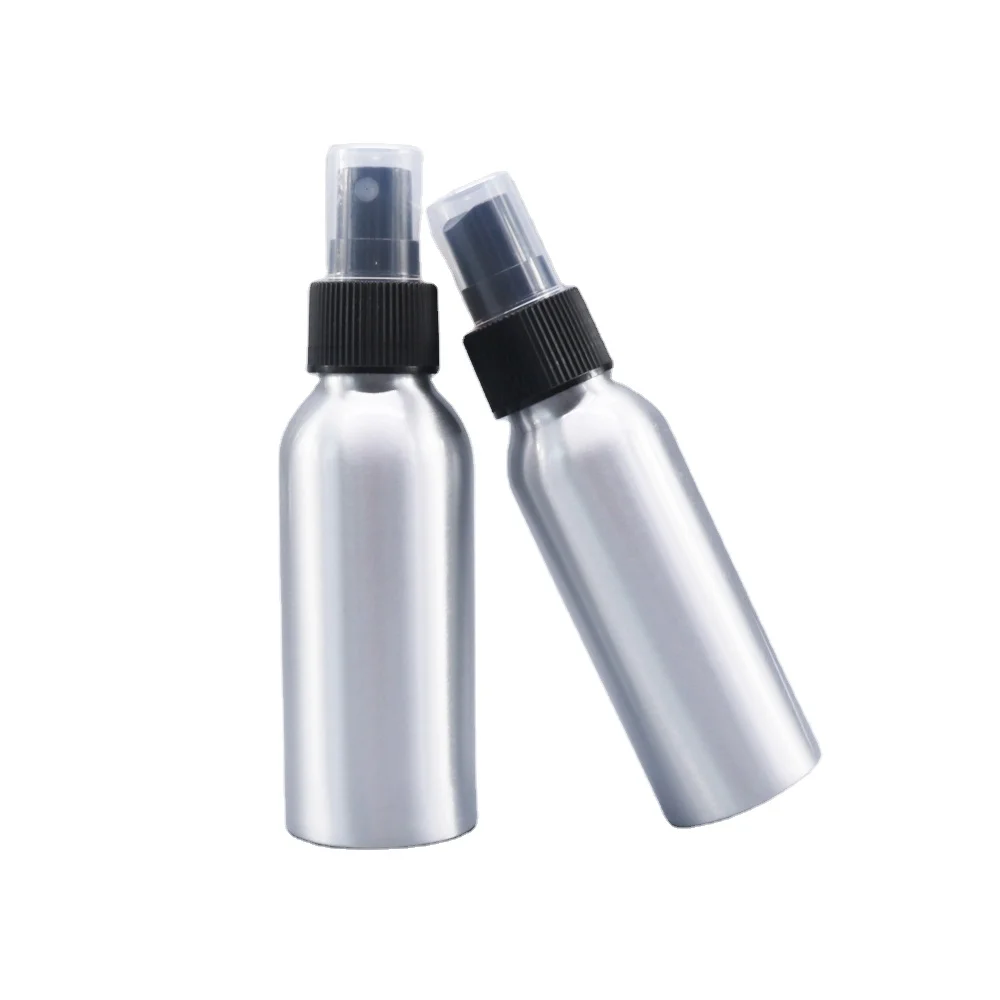 custom recycled food grade aluminum perfume shampoo bottle cosmetic powder shaker packaging wholesale