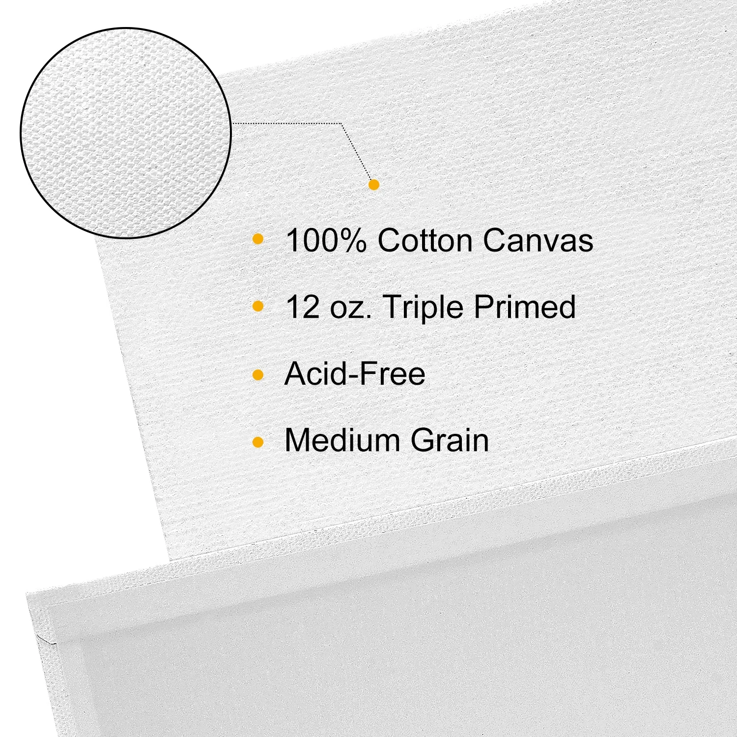 Phoenix Multi Pack Primed White 100% Cotton Painting Canvas Panel