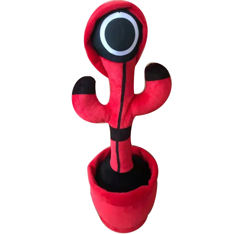 Squid Game Red Dancer Doll Musical Dancing Talking Recording Toy Squid Game Plush Doll Tv Cosplay Soft Stuffed Toy