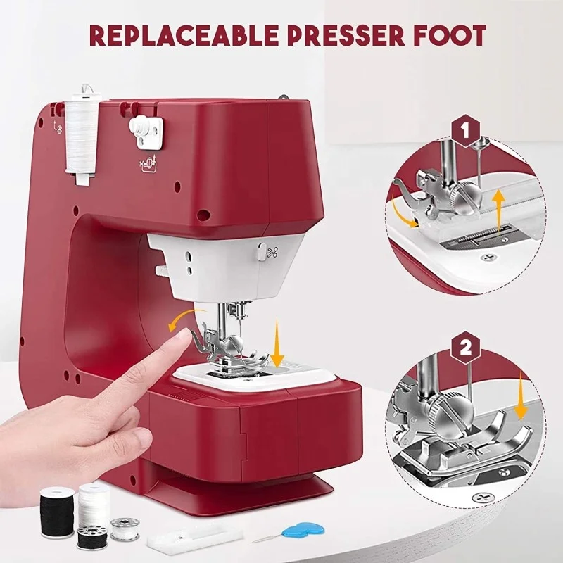 Stitching Machine  Professional Chain Stitch Dressmaker Domestic Sewing Machine