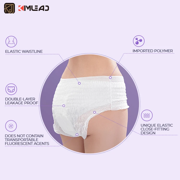 Kimlead feamal diaper for period sleeping period diaper pants panties sleeping period diaper pants