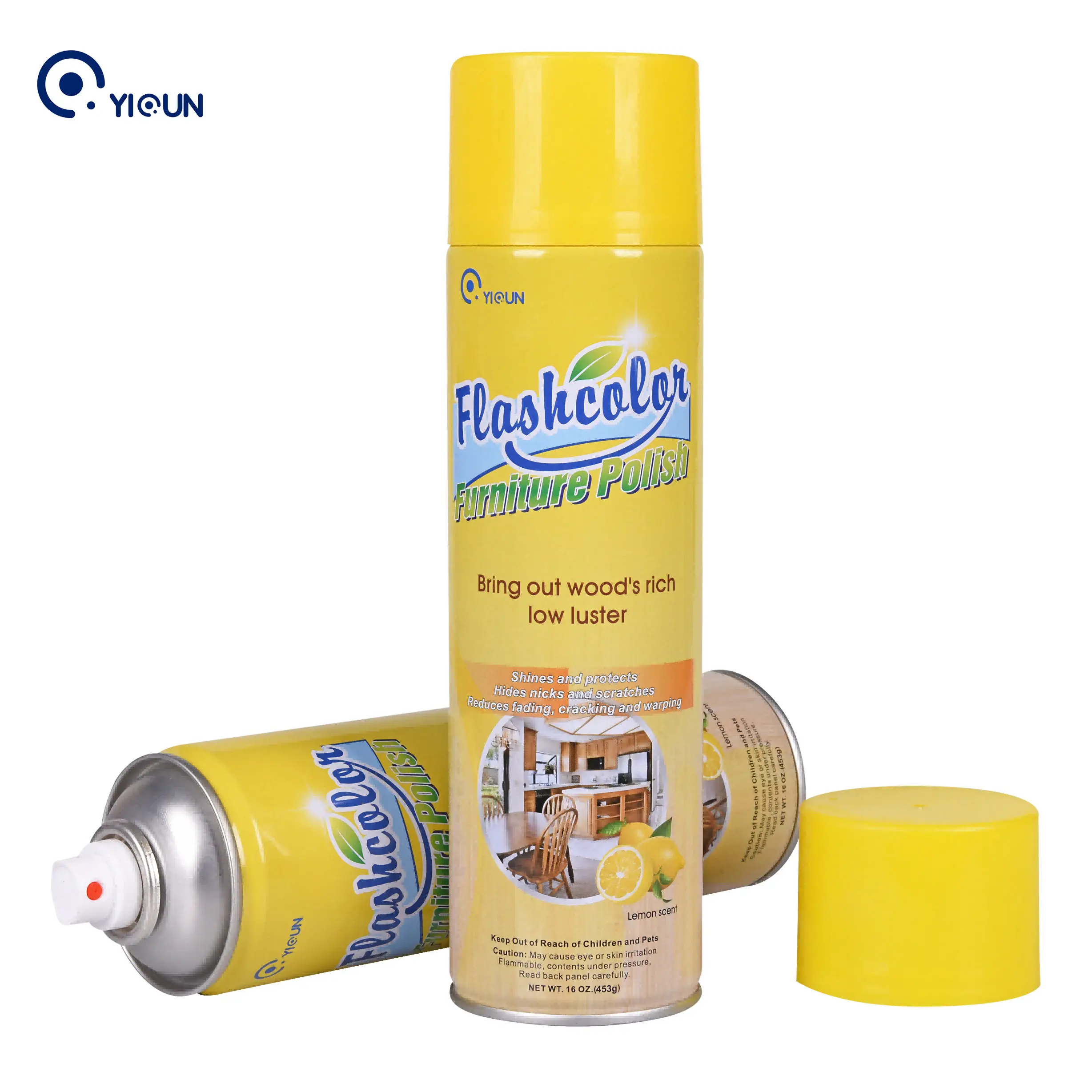 Solid wood  maintenance wax mahogany aerosol cleaner supplier for household care furniture polish