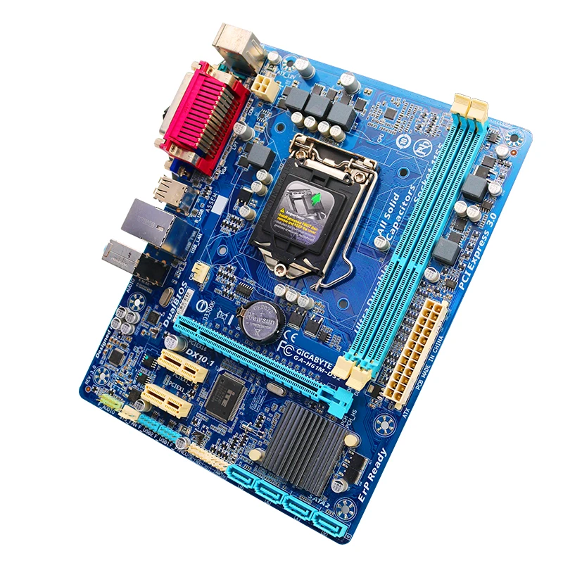 Second Hand Gigabyte Core i7 i5 i3  H61 LGA 1155 PC Motherboard